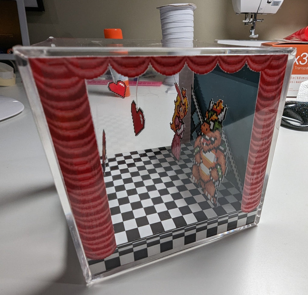 Super Mario World Diorama Cube - Curtain Call