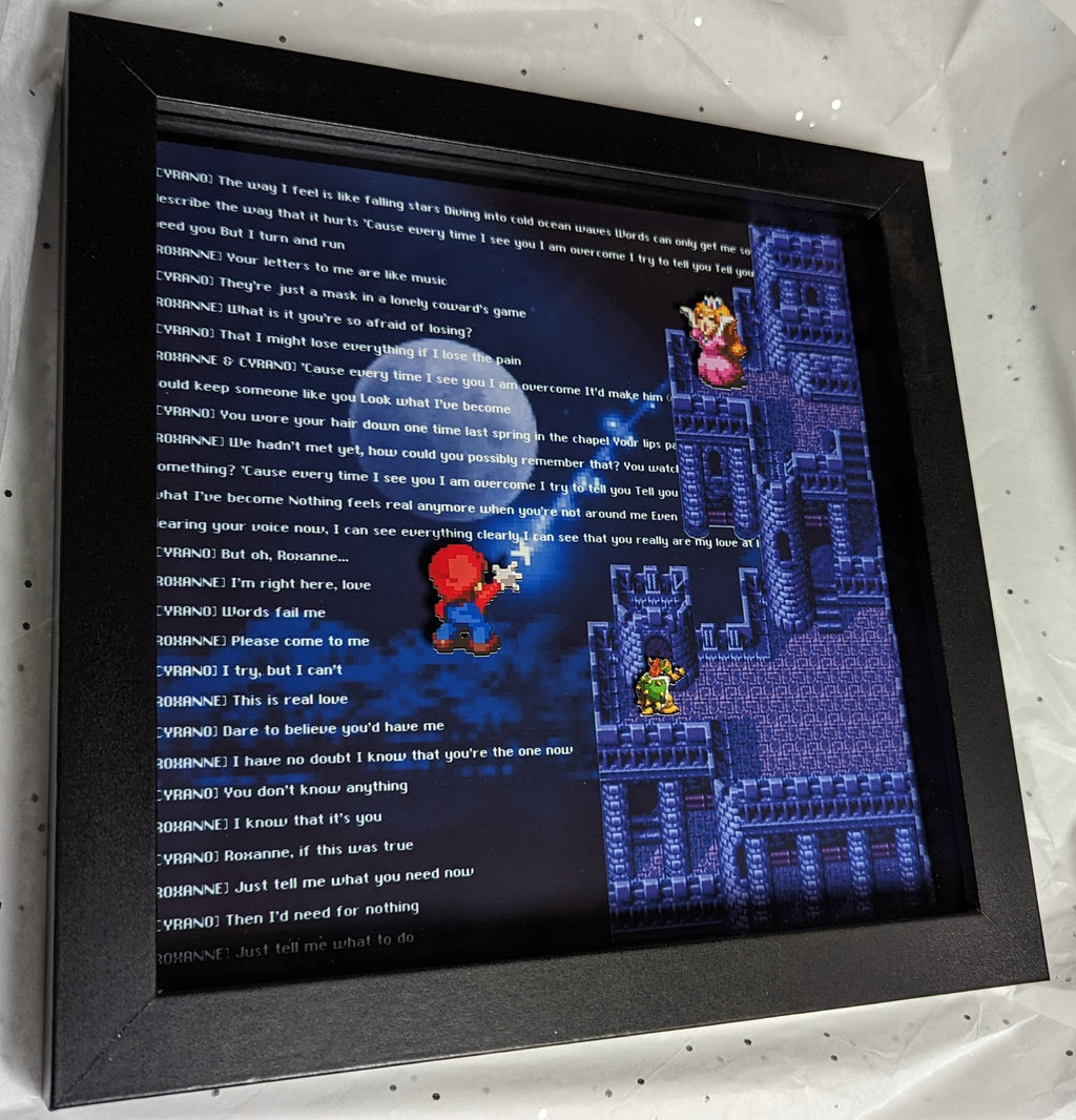 Overcome 16 Bit Style Bowser x Cyrano Inspired Layered Shadow Box