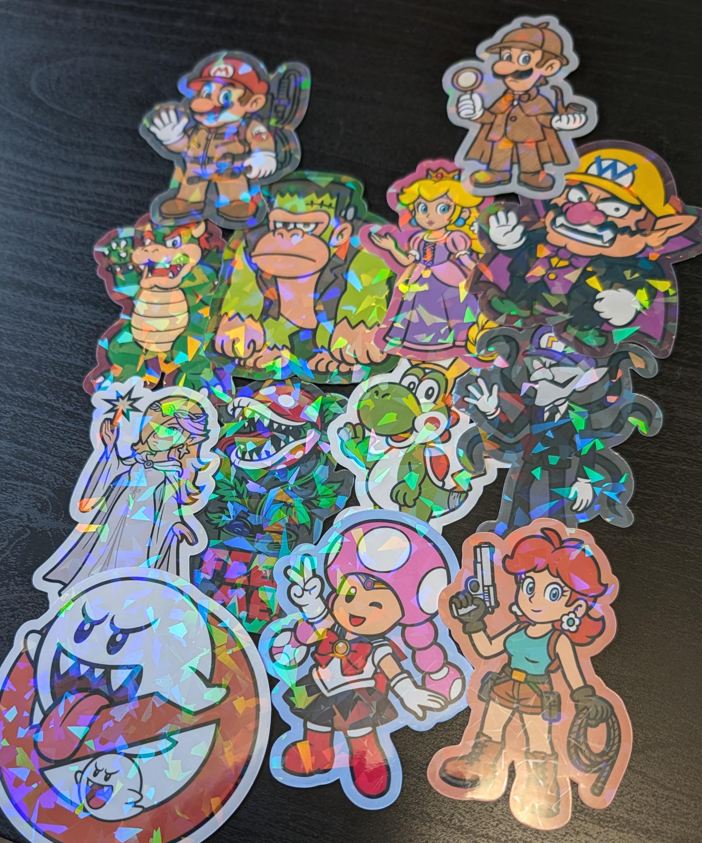 Super Mario Inspired Halloween Party Stickers
