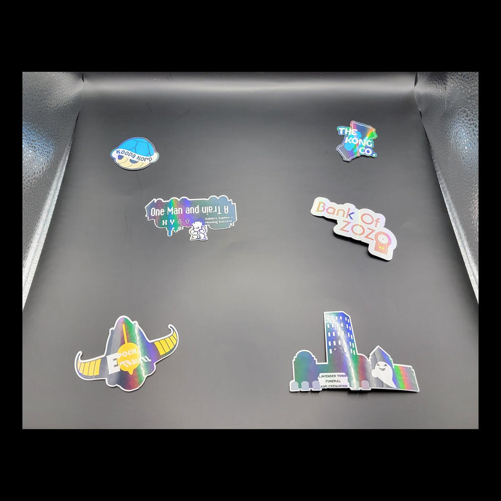Video Game Inspired Fictional Companies Sticker Set