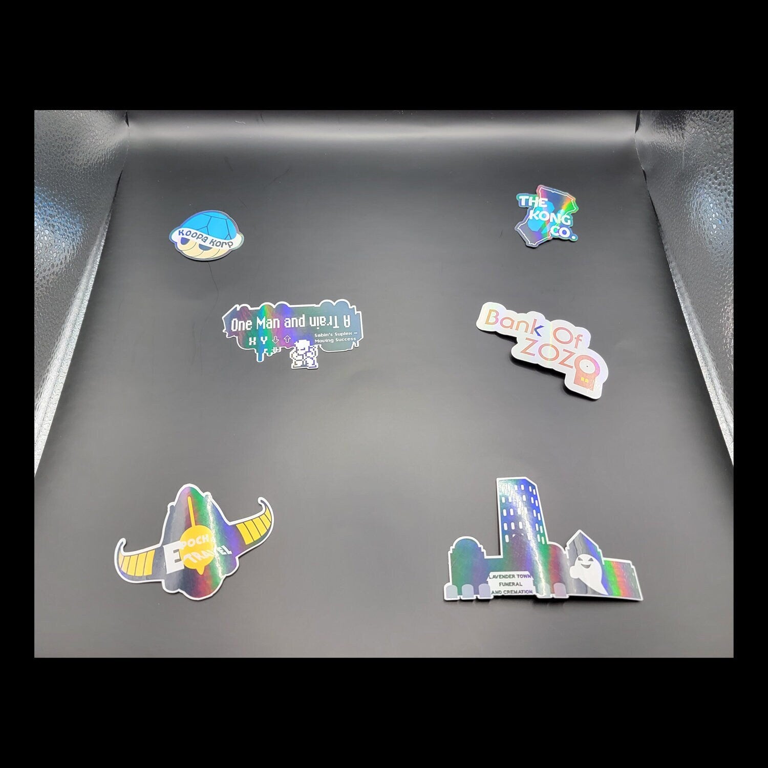 Video Game Inspired Fictional Companies Sticker Set