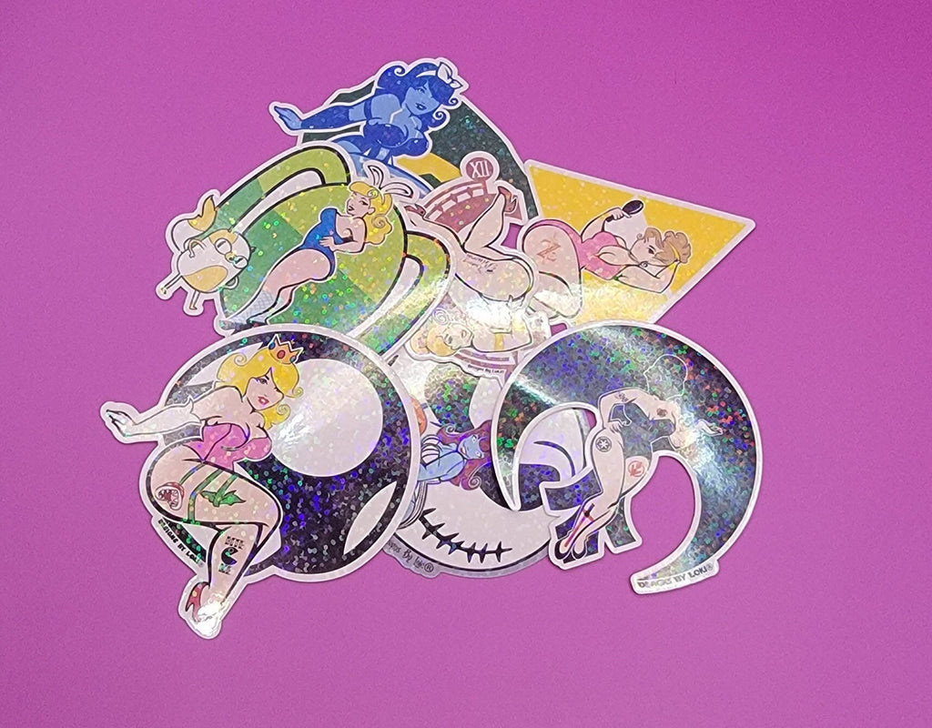 Pop Culture Inspired Vintage Vixens Sticker Set