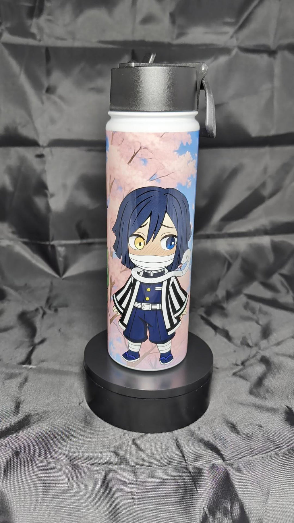 22 Oz Waterbottle inspired by Demon Slayer Mitsuri and Obanai