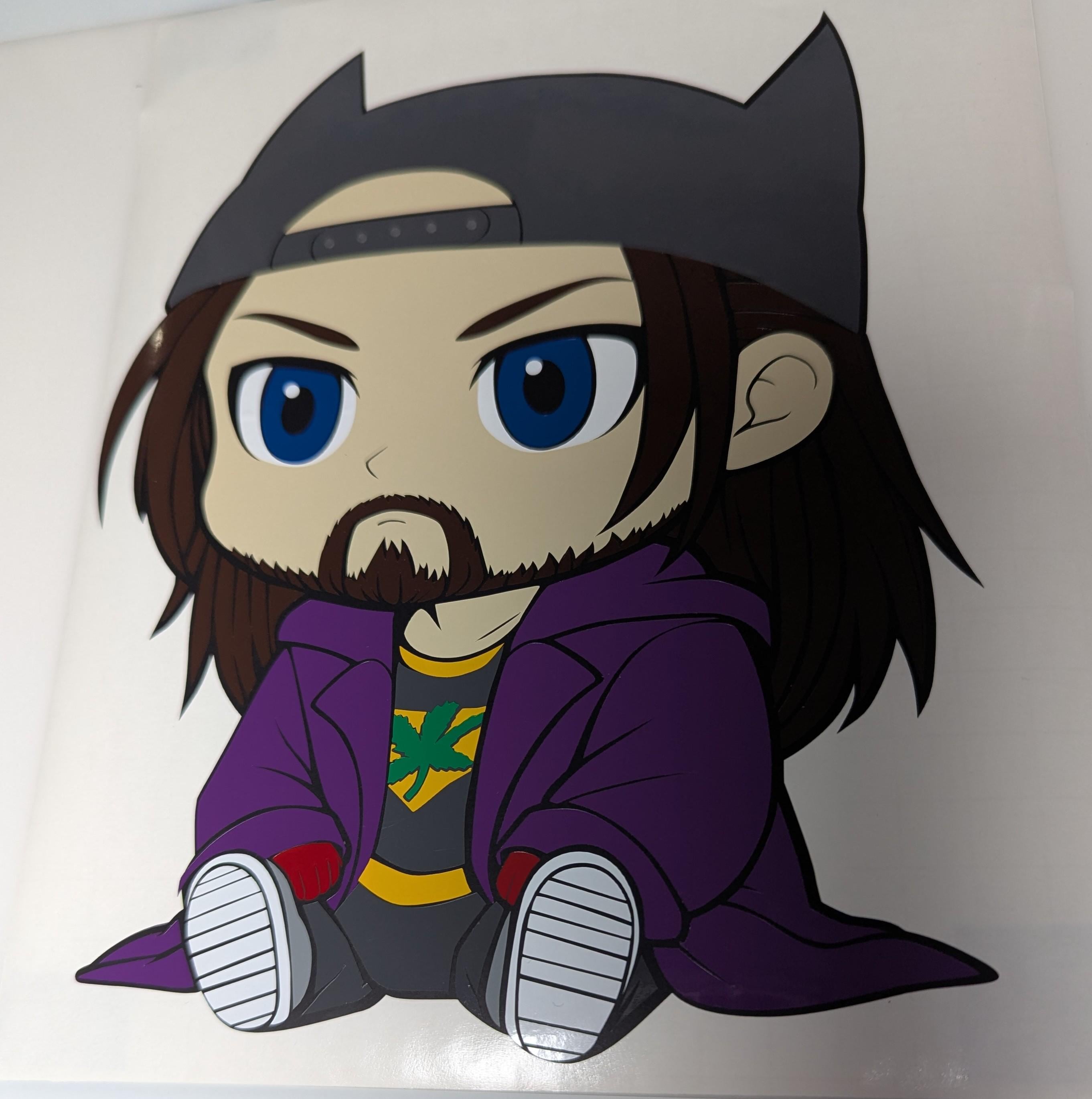 Bluntman and Chronic Chibi inspired decals for car, truck, and suvs
