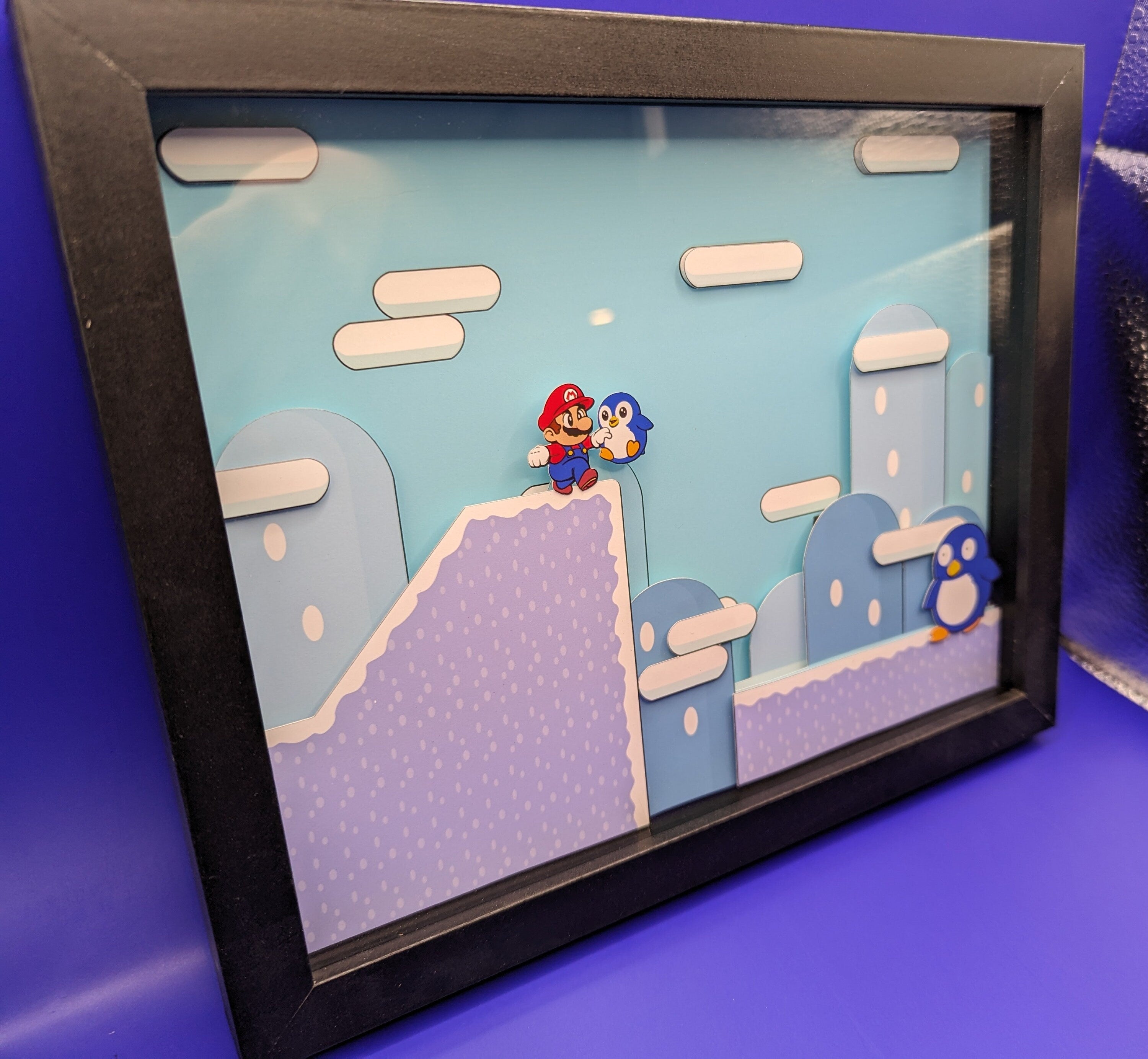 Chuckles, I'm in Danger Super Mario Inspired Shadow Box