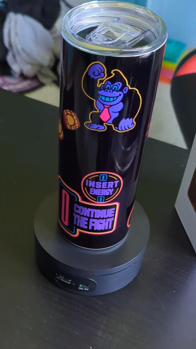 Arcade Rush old school arcade neon inspired tumbler