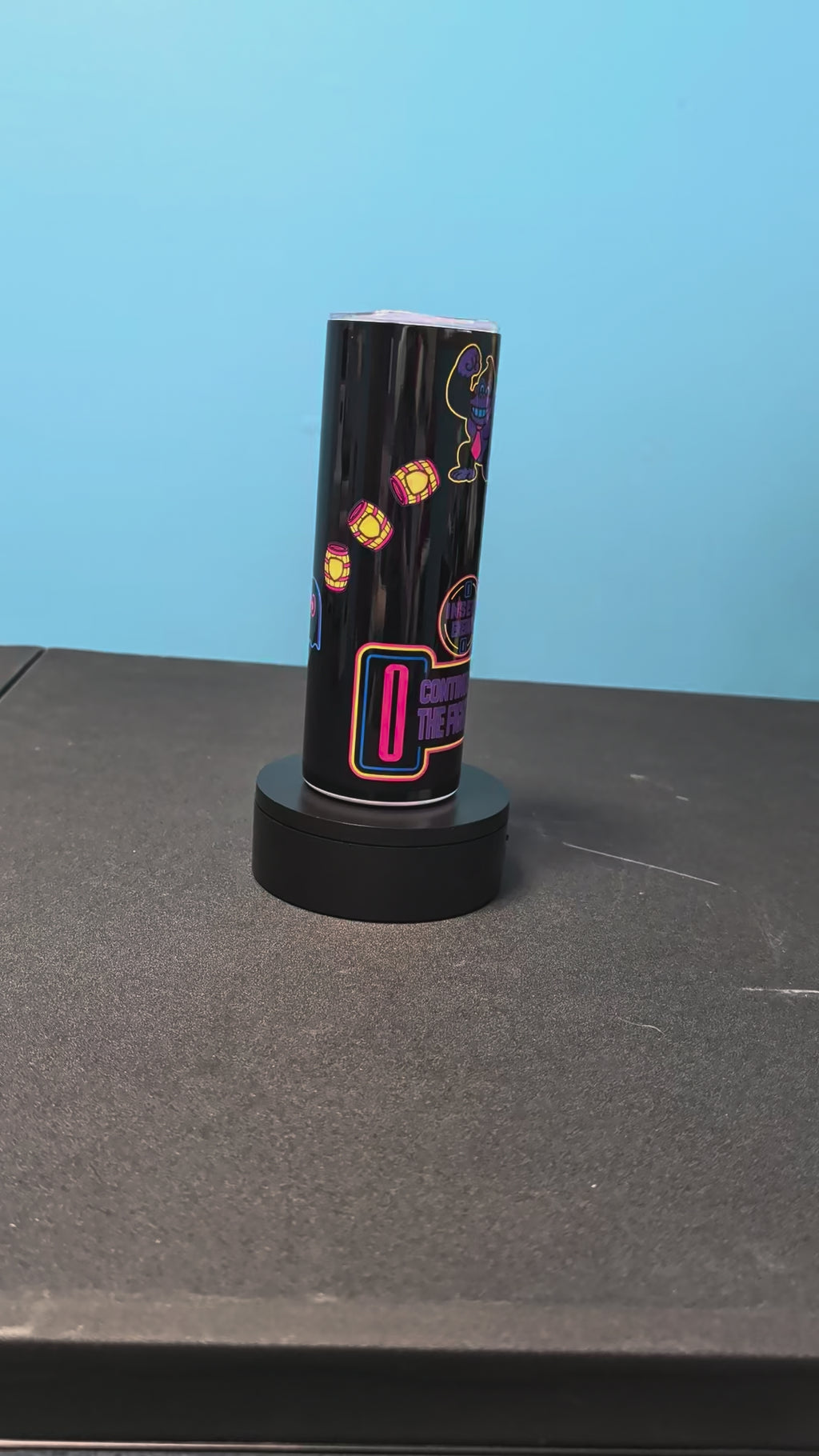 Arcade Rush old school arcade neon inspired tumbler